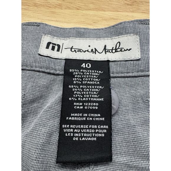 Travis Mathew Lot 2 pair Golf Shorts Men's size 40 Heathered Gray & Black - Picture 7 of 12